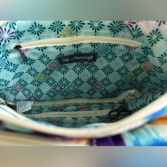 LUG HOVERCRAFT SLING BAG HEART IKAT MULTI NWT - Picture 5 of 6